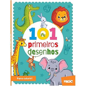 Livro Infantil Colorir 101 Primeiros Desenhos 104PGS