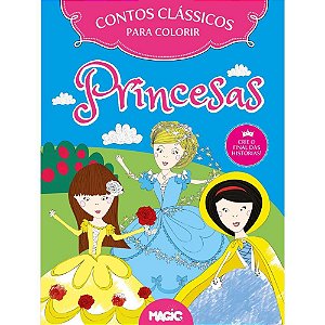 Livro Infantil Colorir Contos Classicos Princesas