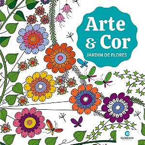 Livro de Colorir Jardim de Flores ARTE e COR