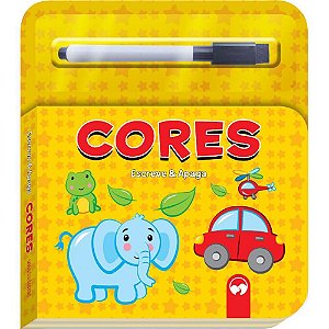 Livro Infantil Colorir ESCREVE e APAGA Cores
