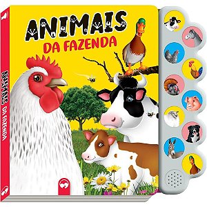 Livro Sonoro Animais Fazenda 29X27 10 SONS