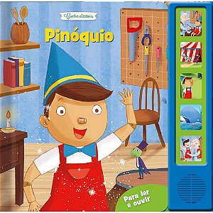 Livro Sonoro Pinoquio 19X19CM 6PGS 5BOTOES