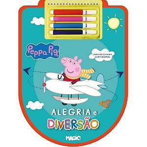 Livro Infantil Colorir Peppa PIG C/CANETINHA/ADESIVOS