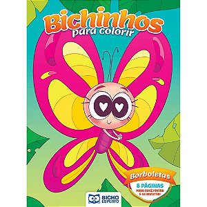 Livro Infantil Colorir Bichos Magicos 8PG 4 Titulos