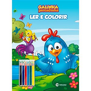 Livro Infantil Colorir Galinha Pintadinha C/LAPIS