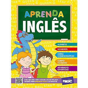 Livro Cartilha Aprenda INGLES 20X27CM 128PGS