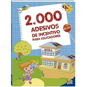 Livro com Adesivos Incentivo Educadores C/2000