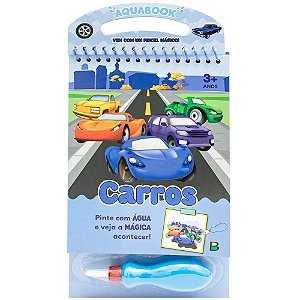 Livro Aquabook Carros 25X14,2CM 10PAG