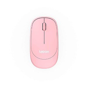 Mouse Optico sem Fio Letron 1000DPI Color FIT Rosa