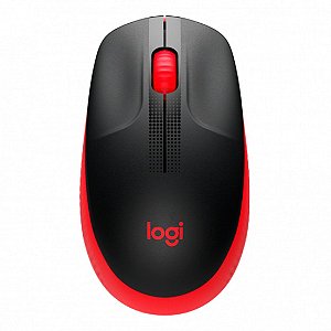 Mouse Logitech M190 Vermelho sem Fio 910-005904-C
