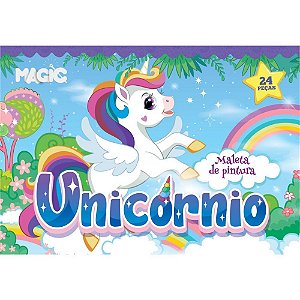Maleta para Pintura Unicornio 24 Pecas