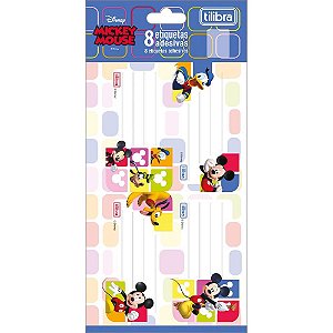 Etiqueta Escolar Decorada Mickey C/8ETIQ. 100X208MM