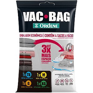 Saco para Armazenagem VAC BAG 1TRIP BAG 1M 1X 1XG