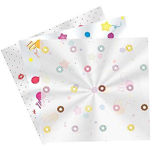 Saco Poli Transparente Decorad 30X44CM. Diversas Estampas