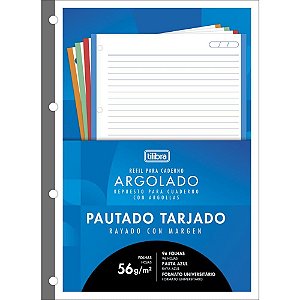 Bloco para Fichario Universit. CAD Tiliflex Tarja 200X275MM