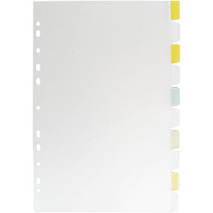 Divisoria Fichario Plastica 10 Projeçoes PP A4 C/VISOR TR