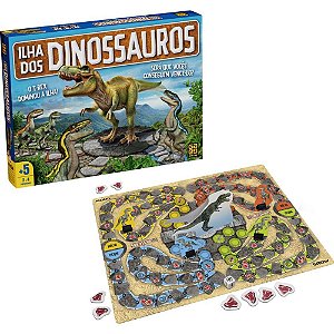 Jogo de Tabuleiro ILHA dos Dinossauros