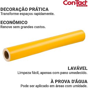 Contact Liso 45CMX10M Brilho Amarelo