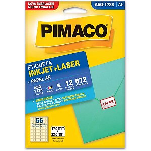 Etiqueta A5 A5Q-1723 12 FLS 17,0 X 23,0 MM