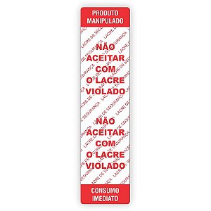Etiqueta Adesiva Nao Aceitar Lacre VIOL100X25MM