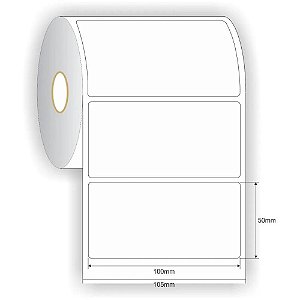 Etiqueta Adesiva Couche 100X50X30M C/600ETIQ.