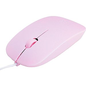 Mouse Optico USB 1200DPI Surface Rosa