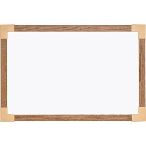 Quadro Branco com Moldura em Madeira 200X120CM UV MDF - Stalo