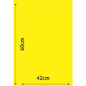 Cartaz para Marcacao Liso Amarelo A2 250G 42X60CM