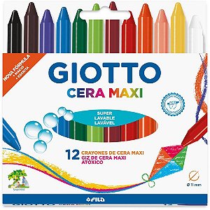 Giz de Cera Gizao Giotto Maxi 12 Cores