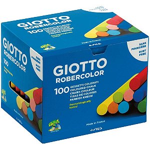 Giz Escolar Plastificado Giotto Colorido C/100