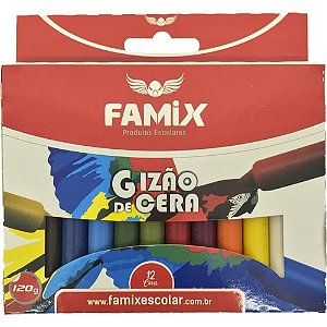 Giz de Cera Gizao 12 Cores 120G