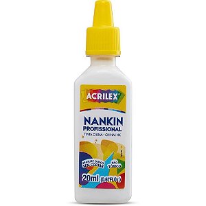 Tinta Nanquim Branco 20ML.
