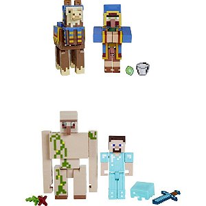 Boneco e Personagem Minecraft 2-PACK FIG. 8CM (S)