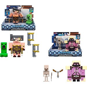 Boneco e Personagem Minecraft Legends Fidget 2-PK
