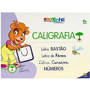 Livro Caligrafia Escolinha Sistema UV 32P 27X20