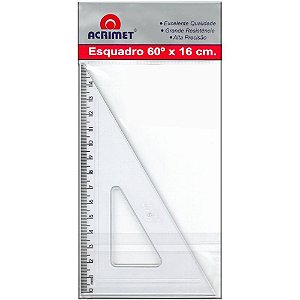 Esquadro Poliestireno 60 Graus 16CM