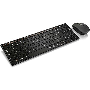 Kit Perifericos Teclado+mouse sem Fio Preto (7899838807171)