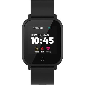 Relogio Smartwatch L1 Preto BLE 5.0 Prova Dagua