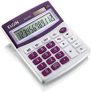 Calculadora de Mesa 12 Digitos MV4127 Roxa