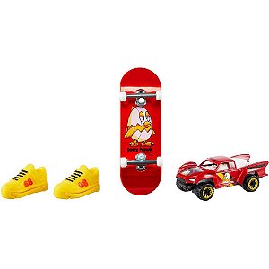 Hot Wheels Skate C/TÊNIS e Veículo DIE-CAST (S)