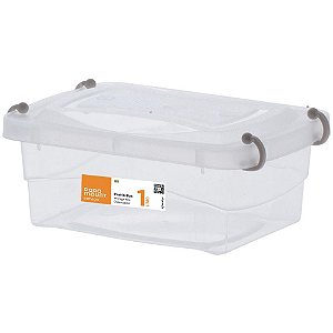Caixa Plastica Multiuso Pratic BOX 1L 18X13X7CM - Paramount