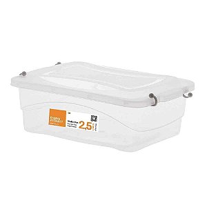 Caixa Plastica Multiuso Pratic BOX 2,5L 27X18X9CM - Paramount