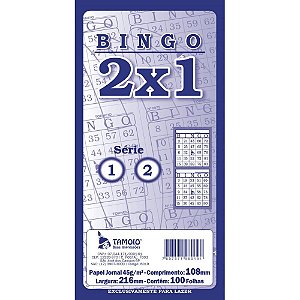 Bloco para Bingo Bingao Jornal 2X1 100 Folhas