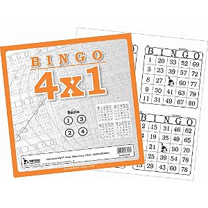 Bloco para Bingo Bingao Jornal 4X1 100 Folhas