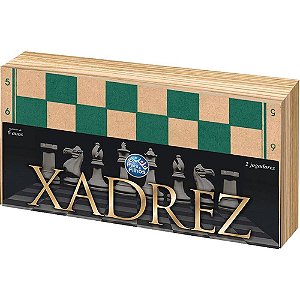 Jogo de Xadrez Oficial CX em Madeira 40CM