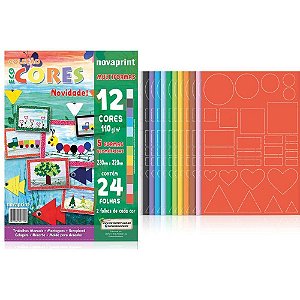 Bloco para Educacao Artistica Multiformas 110G.12CORES 24F.