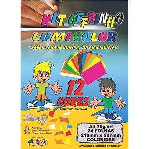 Bloco para Educacao Artistica Offpinho Lumi A4 75G 24FLS.