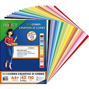 Bloco para Educacao Artistica A4 21 Cores SORT.110GR 42FLS