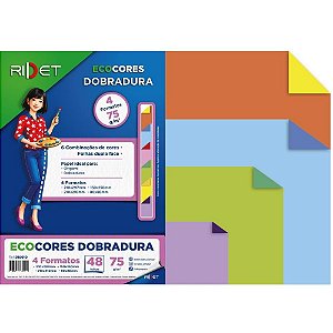 Bloco para Educacao Artistica Dobra 4 Tamanhos 75G.48FLS