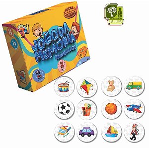 Jogo da Memoria Brinquedos em Madeira 24PCS
